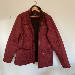 Raspberry Barbour Quilted Jacket